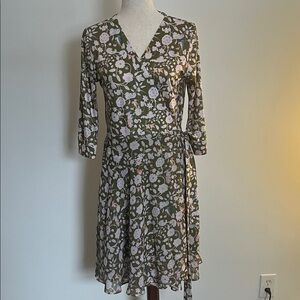 Floral V-Neck Wrap Dress